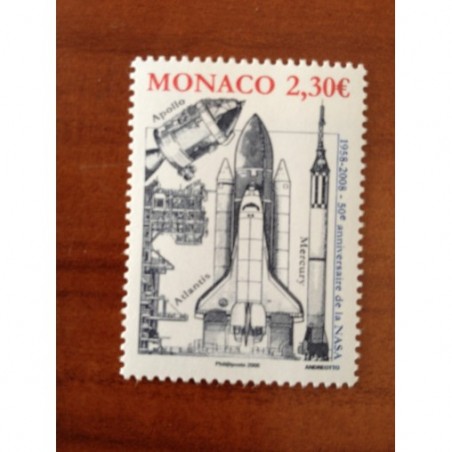 Monaco Num 2619 ** MNH NASA Apollo Atlantis année 2008