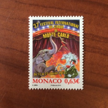 Monaco Num 2858 ** MNH Cirque elephant