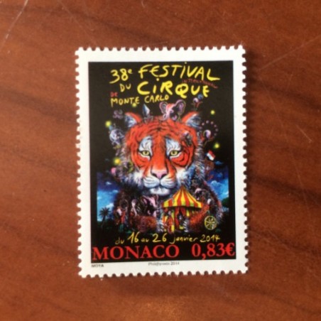 Monaco Num 2907 ** MNH Cirque tigre