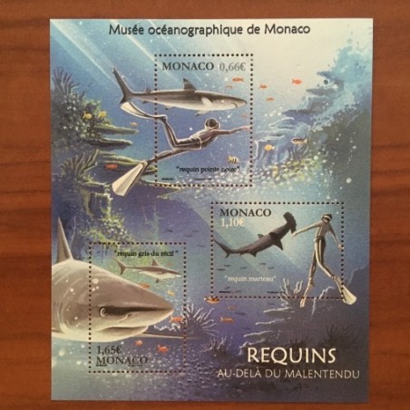 Monaco Num 2931-2933 ** MNH Requin plongée