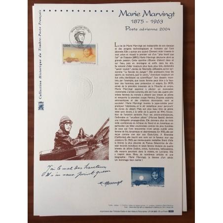 Document Officiel 67 Marie Marvingt Poste aerienne  2004 num 21 04 523