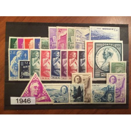 MONACO ANNEE COMPLETE 1946  MNH **