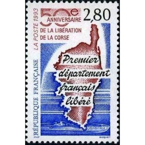 France Yvert Num 2829 ** Corse  1993