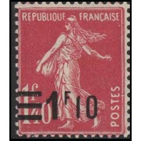 France num Yvert 228 ** MNH Semeuse surchargé Année 1926